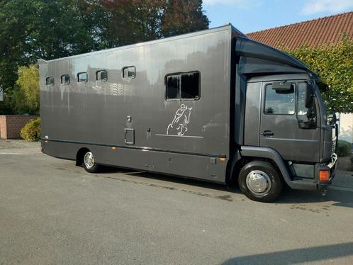 4 - paarden MAN paardenvrachtwagen met mobilhome, Animaux & Accessoires, Chevaux & Poneys | Semi-remorques & Remorques, Utilisé