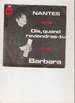Barbara -  Nantes - Dis, quand reviendras tu  - signé, Gebruikt, 7 inch, Single, Ophalen of Verzenden