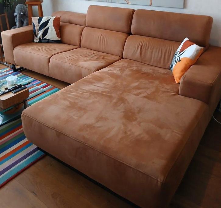 Hoeksalon met 2-pers lounge-eiland, Maison & Meubles, Canapés | Sofas & Chaises Longues, Utilisé, 250 à 300 cm, 150 cm ou plus