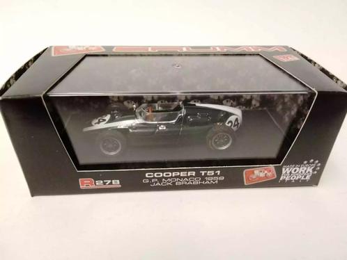 1:1:43 Brumm R278 Cooper T51 GP Monaco 1958 #24 Jack Brabham, Hobby en Vrije tijd, Modelauto's | 1:43, Zo goed als nieuw, Auto