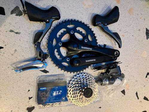 Shimano 8sp groepset, Fietsen en Brommers, Fietsonderdelen, Zo goed als nieuw, Ophalen