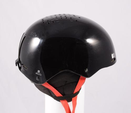56 57 58 59 cm ski snowboard helm SALOMON BRIGADE, Black/red, Sport en Fitness, Skiën en Langlaufen, Gebruikt, Overige typen, Ski