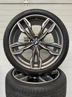 21’’ BMW X3 X4 G01 G02 IX3 VELGEN ZOMERBANDEN ORIG TPMS 718m, Gebruikt, 255 mm, Banden en Velgen, Personenwagen