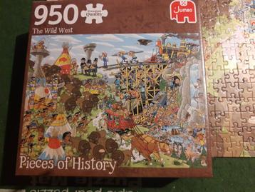 Pieces of History The wild West comic puzzel 950 stukjes 