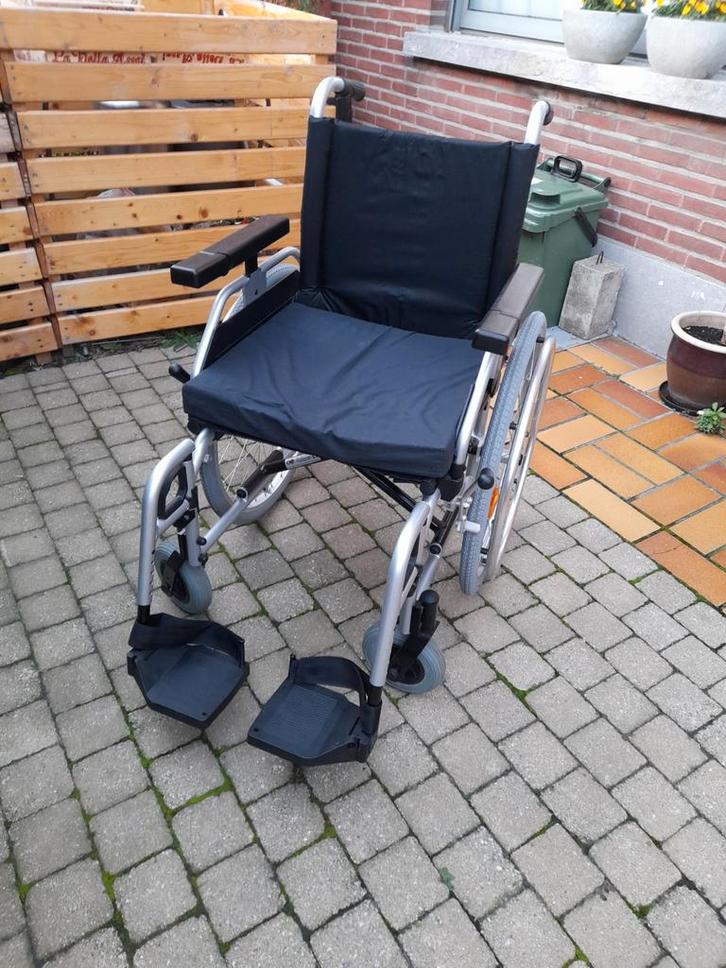 Opvouwbare Rolstoel B+B, Diversen, Rolstoelen, Zo goed als nieuw, Duwrolstoel, Inklapbaar, Ophalen