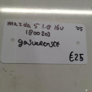 Mazda 5 1.8 16v 2005 Wagennr 1800203 Gasverenset achterklep beschikbaar voor biedingen