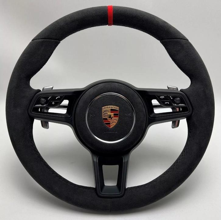 Porsche stuur compleet alcantara rood zwart, Auto-onderdelen, Besturing, Porsche, Nieuw, Ophalen of Verzenden