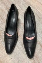 Zwarte lederen damespumps Nicolette, Ophalen, Zo goed als nieuw