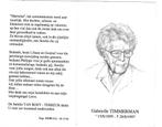 Bidprentje Gabrielle Timmerman 1899-1997, Verzamelen, Bidprentjes en Rouwkaarten, Bidprentje, Verzenden