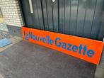 Assiette émaillée La Nouvelle Gazette, Enlèvement ou Envoi, Utilisé, Panneau publicitaire