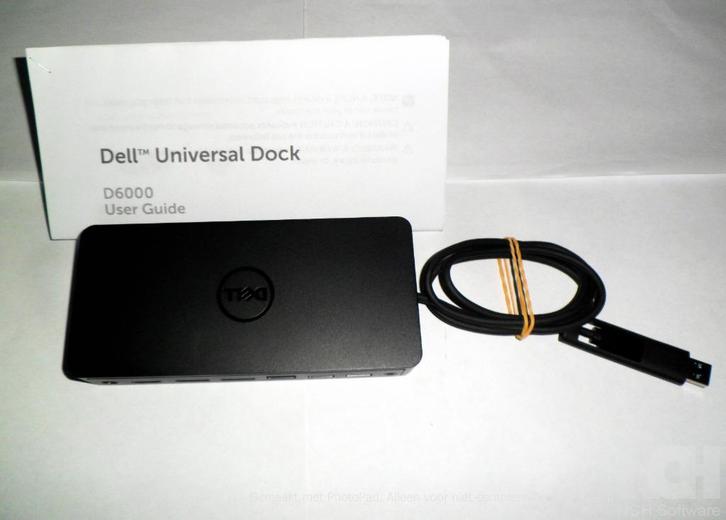 DELL Universal Docking Station D6000 130Watt, zwart, Computers en Software, Dockingstations, Zo goed als nieuw, Docking station