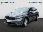 Skoda Enyaq 82KWH*204PK*GPS*CARPLAY*CAMERA*SENSOREN*TOPWAY.B, Automaat, Elektrisch, SUV of Terreinwagen, Zilver of Grijs