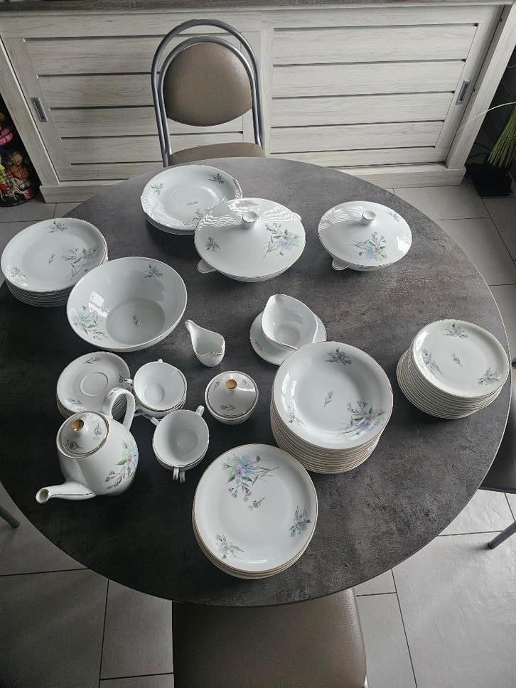 Antiek tafelservies BAUDOUR Porcelaine (Cerabel), Antiek en Kunst, Antiek | Porselein, Ophalen