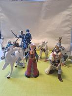Set middeleeuwse Papo-figuren. Koning, ridders.., Ophalen of Verzenden, Zo goed als nieuw