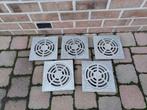 5 alu verluchtingsroosters, Ophalen, Aluminium, Zo goed als nieuw, Minder dan 2 meter