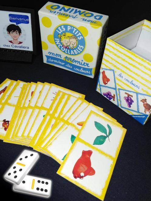 Les P'tits Incollables - Mon premier domino des couleurs - J, Kinderen en Baby's, Speelgoed | Educatief en Creatief, Zo goed als nieuw