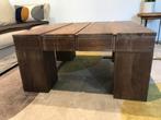 Naturelle houten salontafel van T&T Design, Ophalen, Gebruikt, 50 tot 100 cm, Vierkant