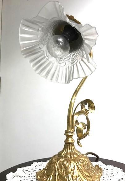Lamp brons Art-Nouveau Antiek✨😍💎💑🎁😊, Antiek en Kunst, Antiek | Verlichting, Ophalen of Verzenden