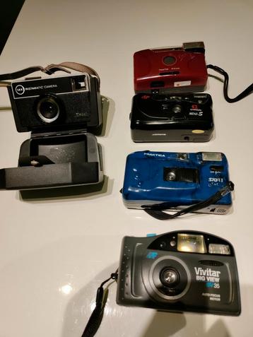 Fototoestellen analoog diverse merken. Kodak ..Chinon...