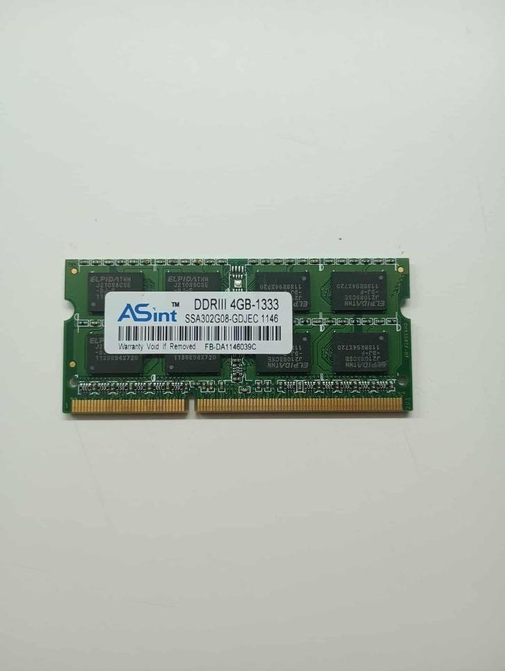 Laptop Geheugen DDR III - 4GB, Computers en Software, RAM geheugen, Gebruikt, Laptop, 4 GB, DDR, Ophalen of Verzenden
