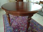 Eettafel klassiek en uitschuifbaar, Huis en Inrichting, Ophalen, 100 tot 150 cm, Klassiek, Rond