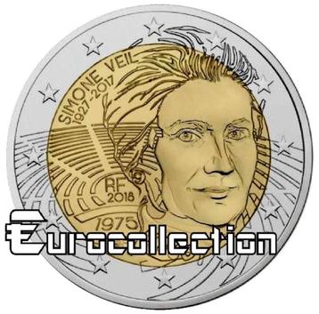 2 EUROS COMMEMORATION FRANCE 2018 beschikbaar voor biedingen