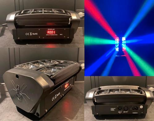 Movinghead spider 8in1 rgbw || nieuw! Voorraad!, Muziek en Instrumenten, Licht en Laser, Nieuw, Licht, Geluidgestuurd, Kleur, Stroboscoopeffect