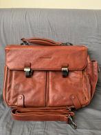 PIQUADRO AKTETAS LEER - LAPTOPCOMPARTIMENT, Ophalen, Leer