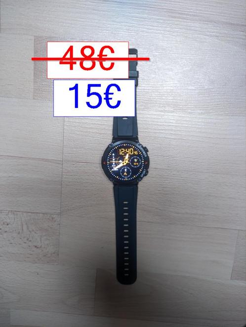 Montre connectée SmartWatch avec fonction d'appel IP68, Handtassen en Accessoires, Smartwatches, Zo goed als nieuw, Android, Zwart