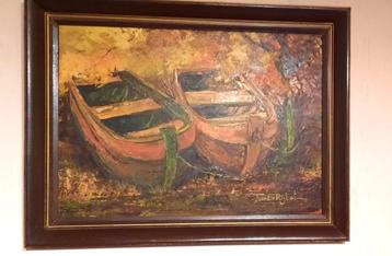 Olieverf schilderij TUUR DE RIJBEL beschikbaar voor biedingen