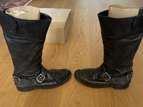 Leren motorlaarzen in goede staat vintage (jaren 70), Motoren, Kleding | Motorkleding, Laarzen, Dames, Heren, Kinderen, Tweedehands