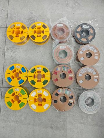 14x gloednieuwe 3D 1KG PLA Filament beschikbaar voor biedingen