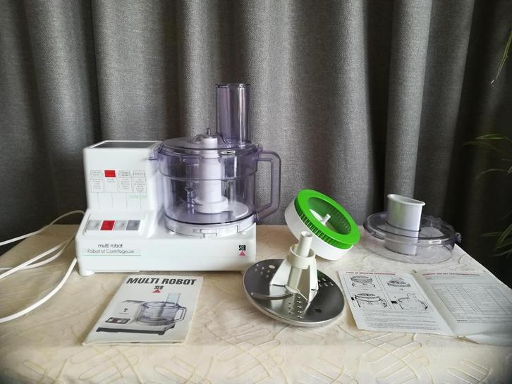 Multi robot en fruit + groentepers centrifuge Seb, Elektronische apparatuur, Keukenmixers, Gebruikt, 1 tot 2 liter, 2 snelheden