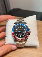 Automatische Seiko Mod GMT pepsi horloge, Handtassen en Accessoires, Horloges | Heren, Staal, Verzenden, Polshorloge, Nieuw