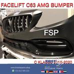 W205 C205 FACELIFT C63 AMG VOORBUMPER COMPLEET + GT GRIL 63S, Auto-onderdelen, Gebruikt, Ophalen of Verzenden, Bumper, Mercedes-Benz