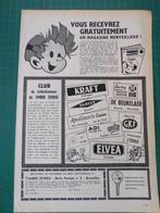Spirou - publicité papier - 1957, Collections, Gaston ou Spirou, Autres types, Utilisé, Enlèvement ou Envoi