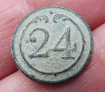 Uniformknoop Napoleon 24e Regiment d'Infanterie beschikbaar voor biedingen