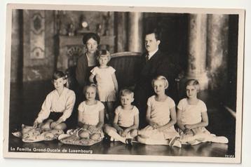 Carte-photo La Famille Grand-Ducale du Luxembourg, Envoi, Non affranchie, Politique et Histoire