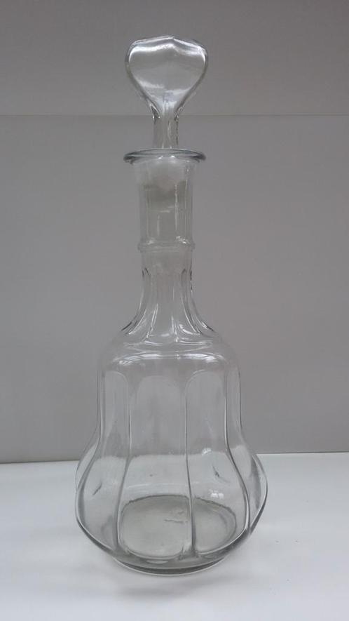 Antieke karaf met glazen stop, Antiek en Kunst, Antiek | Glaswerk en Kristal, Ophalen of Verzenden