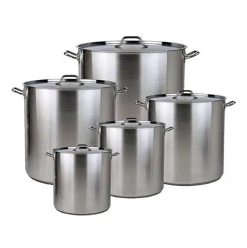 Kookpan / Soeppan Inox 98 - 71 - 50 - 36 - 27 Liter + Deksel