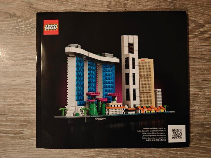 LEGO Architecture Singapore 20579 originele bouwhandleiding, Kinderen en Baby's, Speelgoed | Duplo en Lego, Zo goed als nieuw