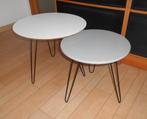 2 PETITES TABLES DE SALON RONDES 'maisons du monde', Maison & Meubles, Métal, Rond, MODERNE INDUSTRIEL, Enlèvement