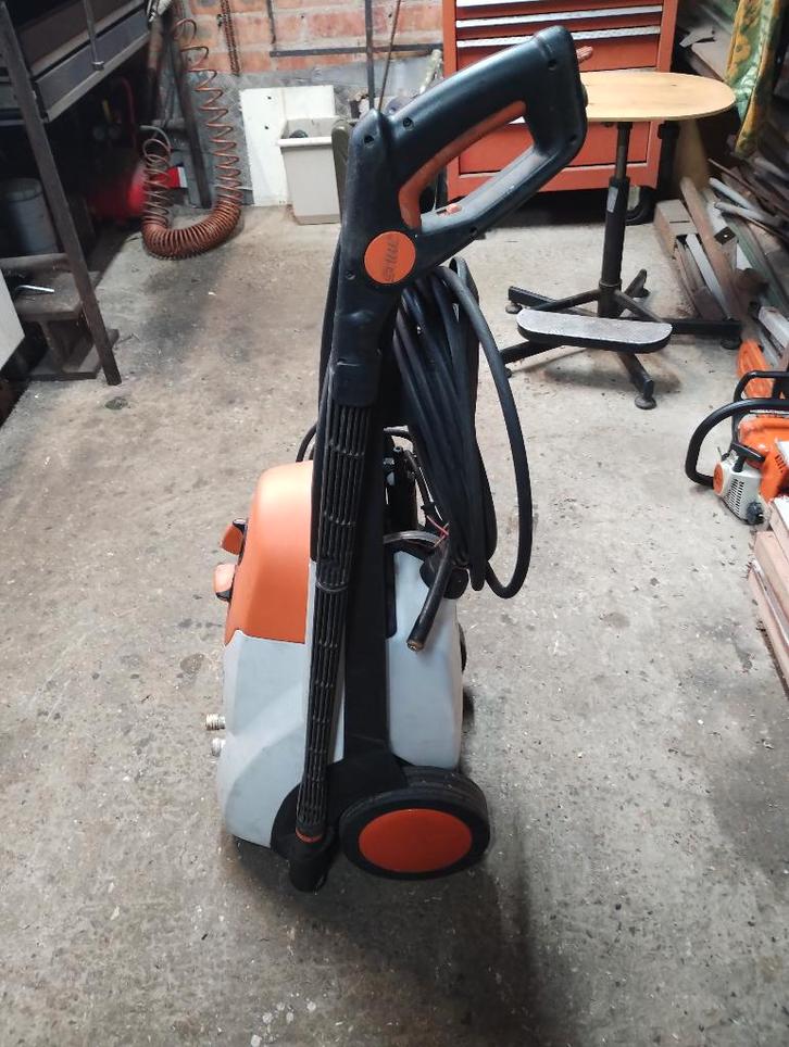 Stihl Hogedrukreinger, Tuin en Terras, Hogedrukreinigers, Gebruikt, Elektrisch, Met regelbare waterdruk, Met autostop en -start