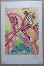 SALVADOR DALI / CHEVAUX DE DALI / KLEURLITHO / 56x36cm, Antiek en Kunst, Ophalen of Verzenden