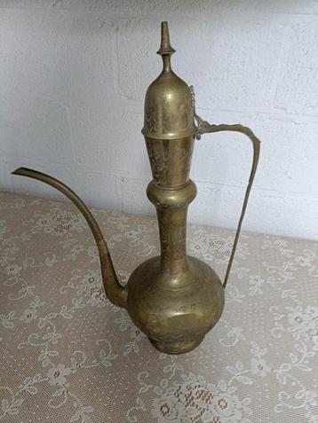 Grote Oosterse Vintage Messing Theepot, Antiek en Kunst, Ophalen, Koper