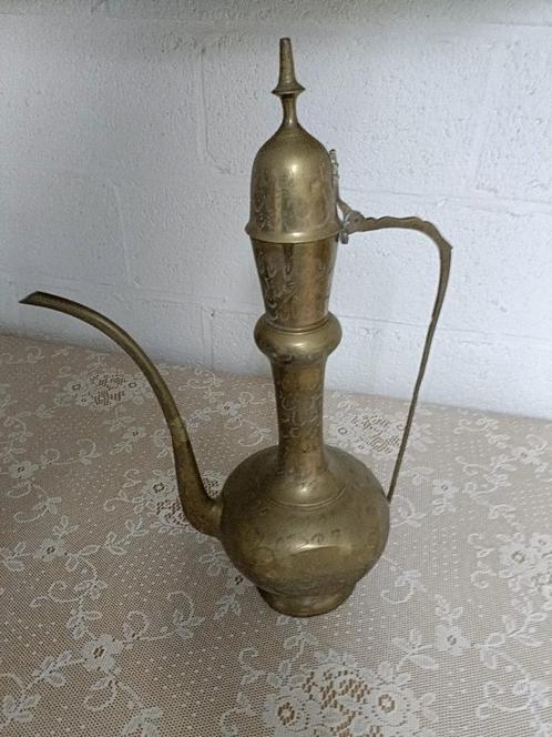 Grote Oosterse Vintage Messing Theepot, Antiek en Kunst, Antiek | Brons en Koper, Koper, Ophalen
