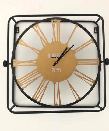 Horloge • Murale • Industriel • Décoration • Intérieure beschikbaar voor biedingen