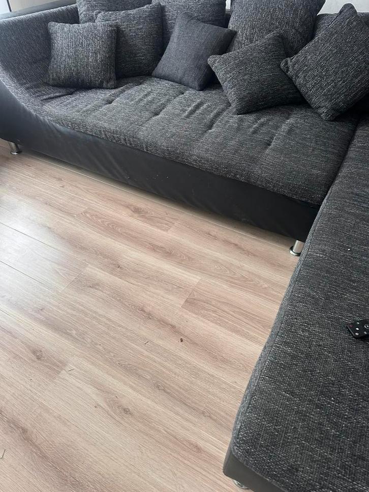 Ruime Hoekzetel te koop, Maison & Meubles, Canapés | Coins salons complets, Utilisé, Cuir, Tissus, Enlèvement