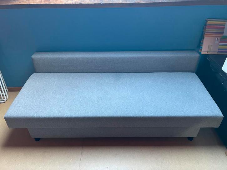 IKEA älvdalen zetelbed slaapbank grijs, Huis en Inrichting, Zetels | Zetels, Zo goed als nieuw, Rechte bank, Driepersoons, 150 tot 200 cm
