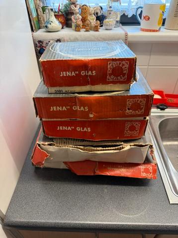 Vintage JENAer glas ovenschaal beschikbaar voor biedingen